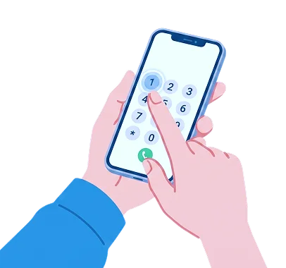 担当者が「１」を押す